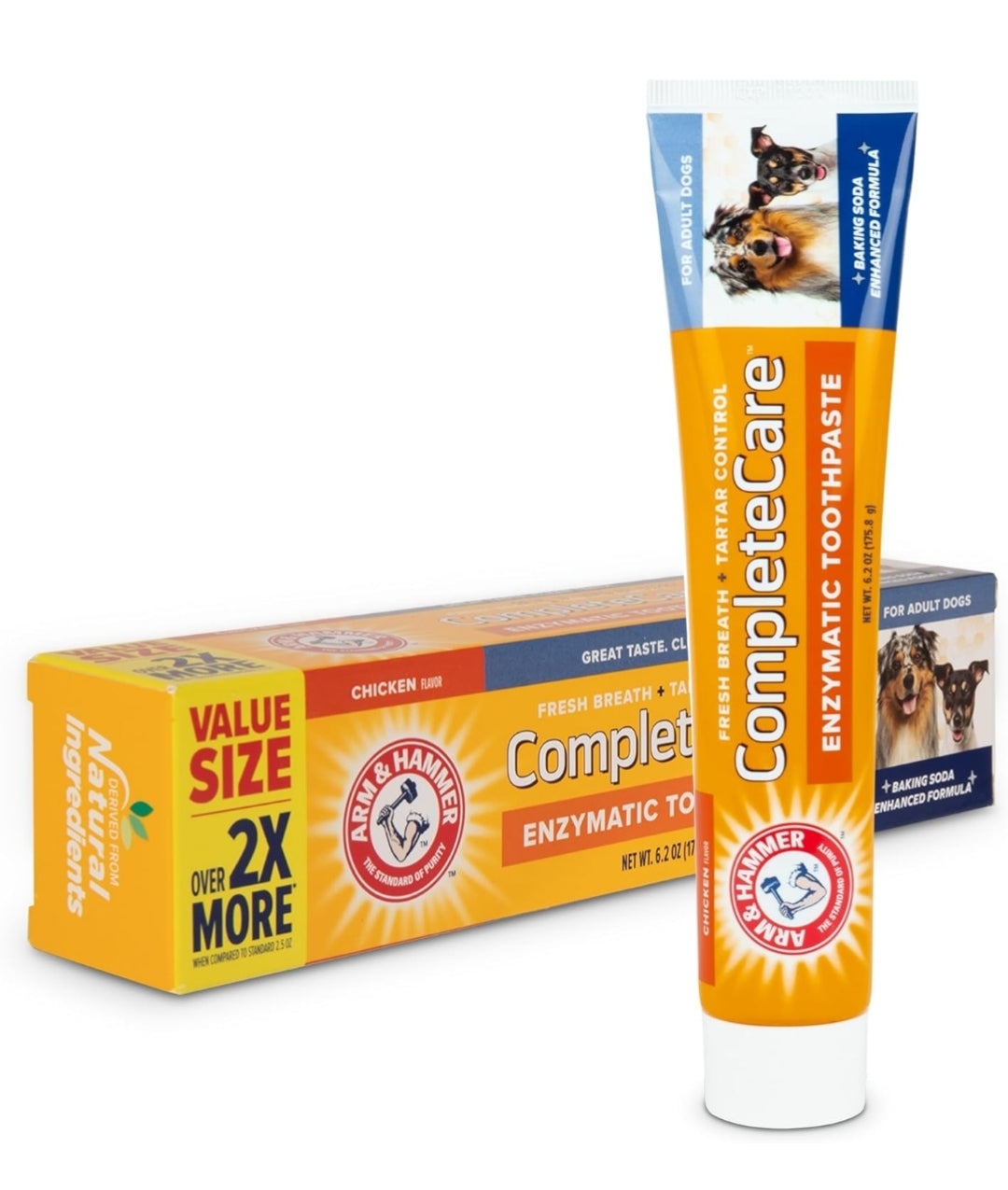 Arm & Hammer Complete Care Enzymatic Dog Toothpaste (6.2 oz) - For Puppies and Adult Dogs