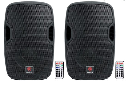 Rockville (2) BPA10 10" Professionele Aangedrewe 400 Watt DJ PA Luidsprekers met Bluetooth