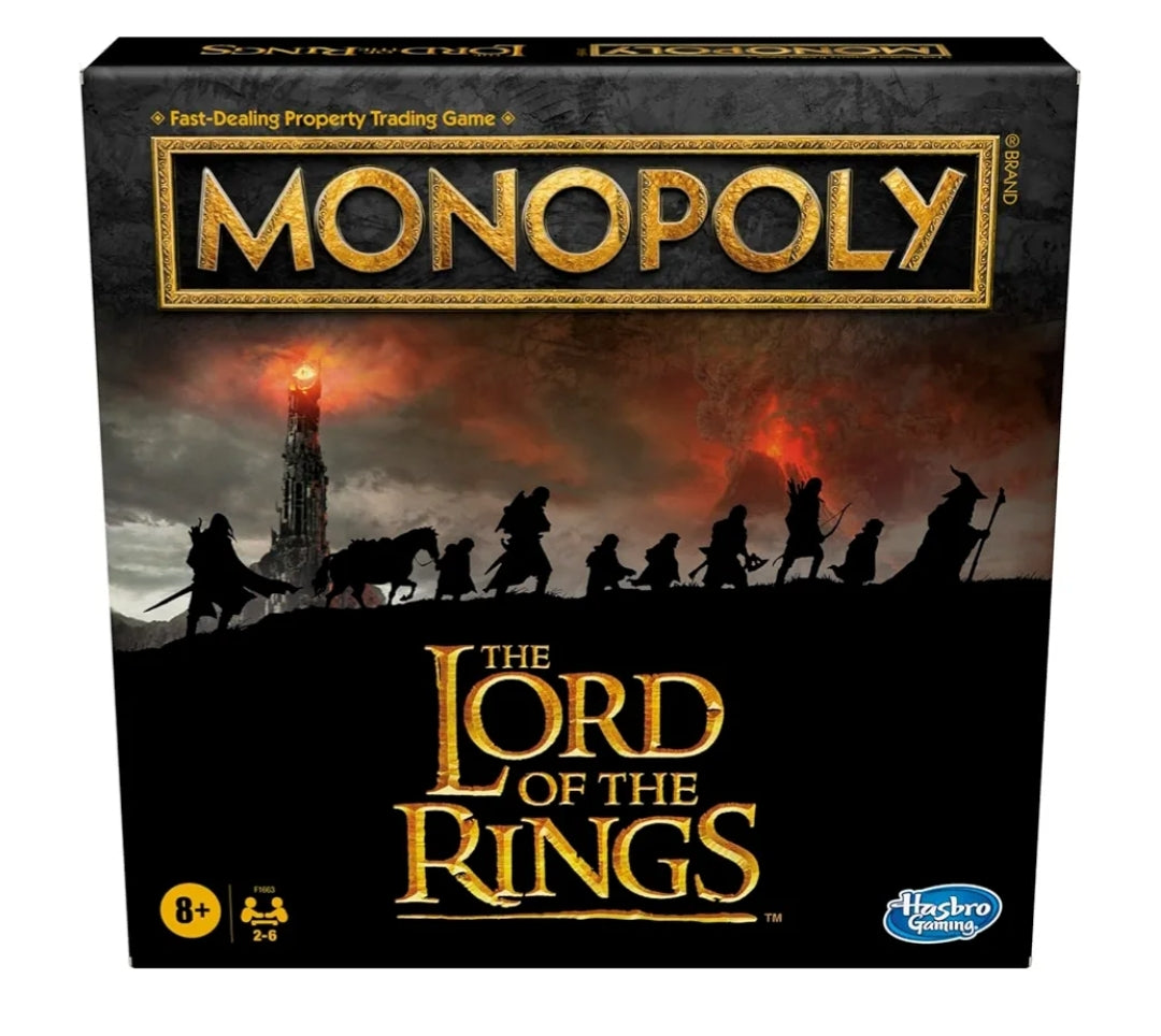 Hasbro Gaming Monopoly: The Lord of The Rings Edition Board Game Inspired by The Movie Trilogy - Play as a Member of The Fellowship