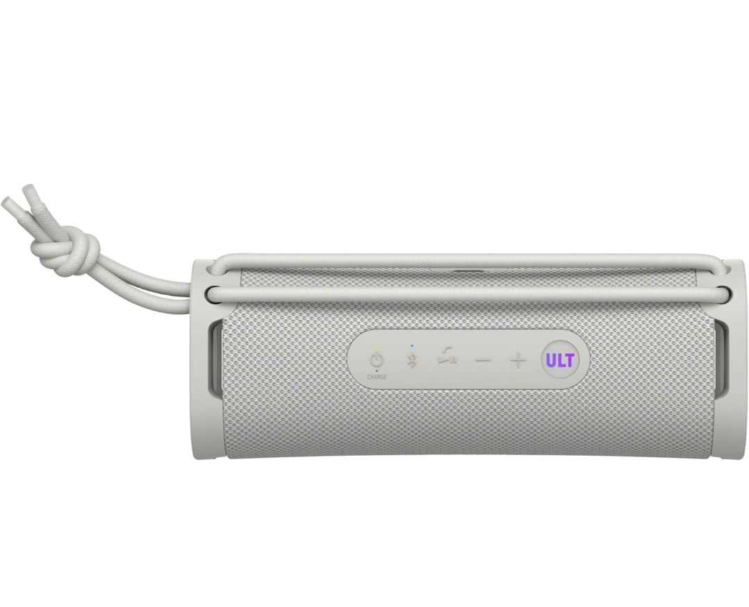 Sony ULT Field 1 Waterdigte Draagbare Bluetooth-luidspreker, Verbeterde Bas, 12h Batterylewe, IP67-gegradeerde Stofdig, Skokbestand, Roesbestand, Afneembare Band - Gebreekte Wit