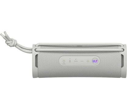 Sony ULT Field 1 Waterdigte Draagbare Bluetooth-luidspreker, Verbeterde Bas, 12h Batterylewe, IP67-gegradeerde Stofdig, Skokbestand, Roesbestand, Afneembare Band - Gebreekte Wit