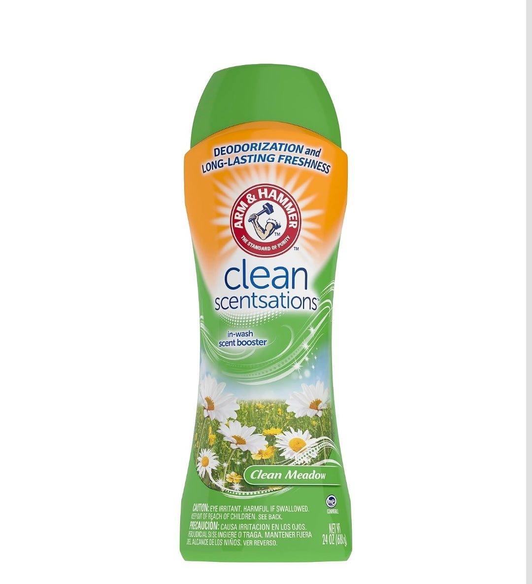 Arm & Hammer Clean Scentsations In-Wash Scent Booster - Clean Meadow 24 oz, Pack of 4
