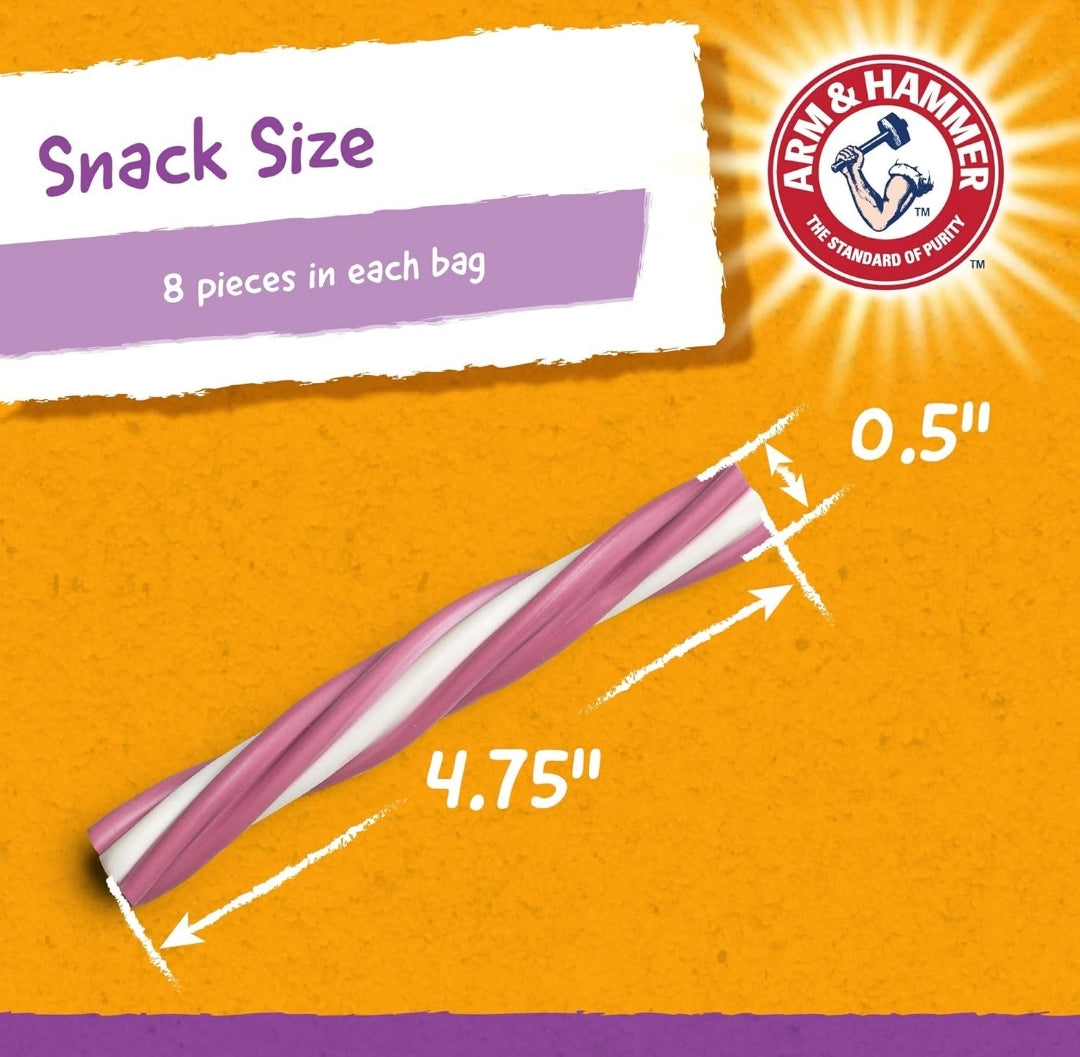 Arm & Hammer Pets Dental Treats for Dogs w/ Baking Soda and Calcium - Blueberry (1PK) (Packaging May Vary)