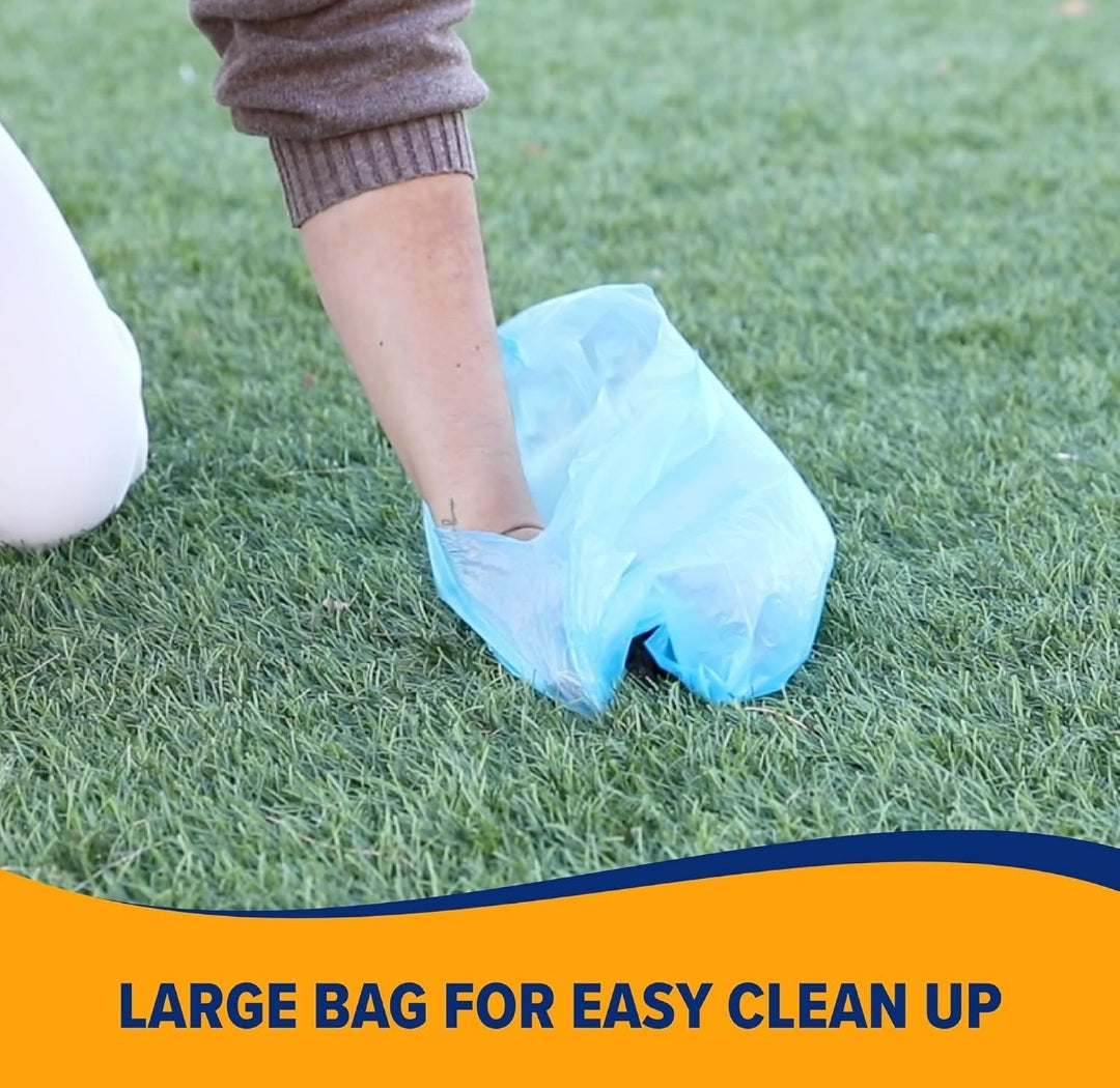 Arm & Hammer Durable Disposable Dog And Cat Waste Bags w/ Activated Baking Soda, 180CT - Blue