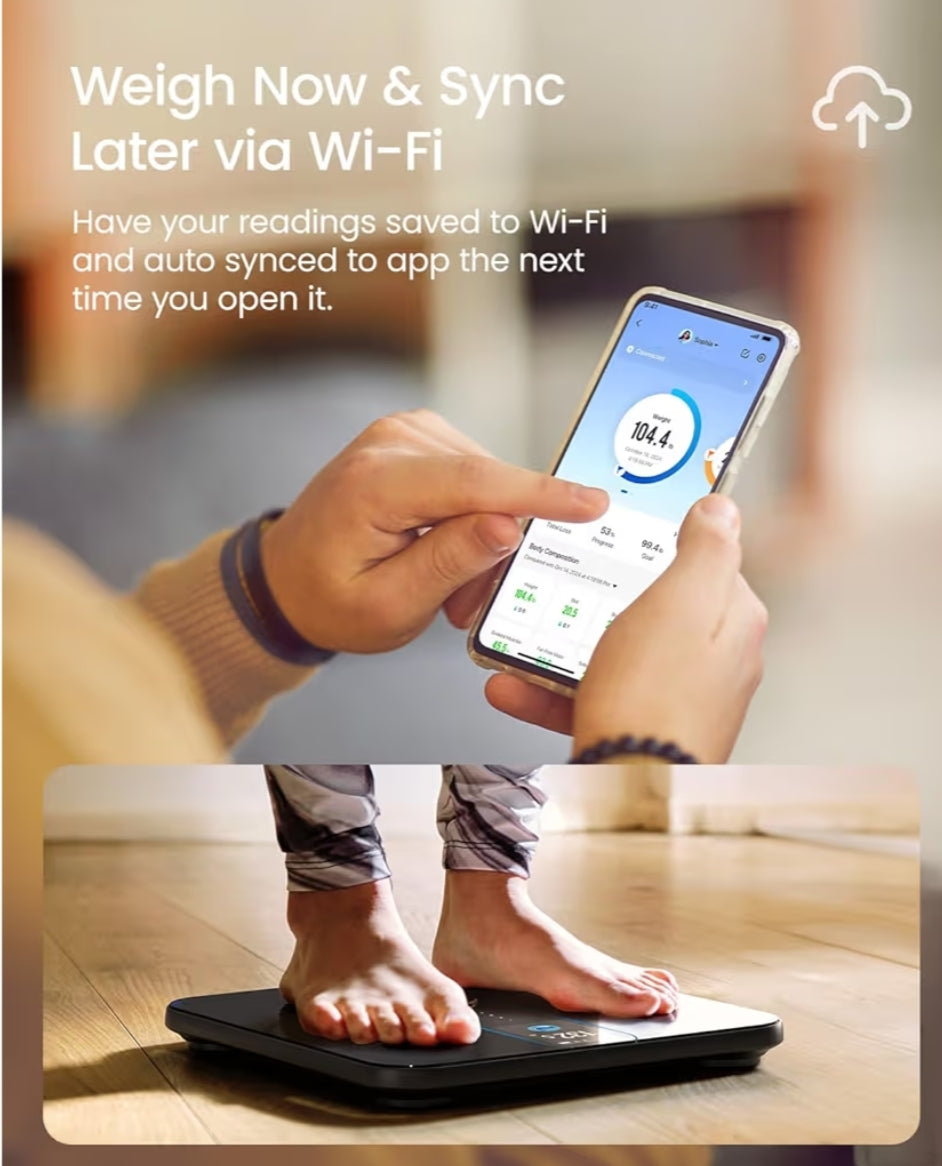 Smart Scale with Color Display and Smart Tape Measure
