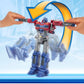 Transformers One Movie Power Flip Optimus Prime (Orion Pax) Converting Action Figure, 4 Modes, 10-inch Interactive Electronic Toy, Lights & Sounds, 6+