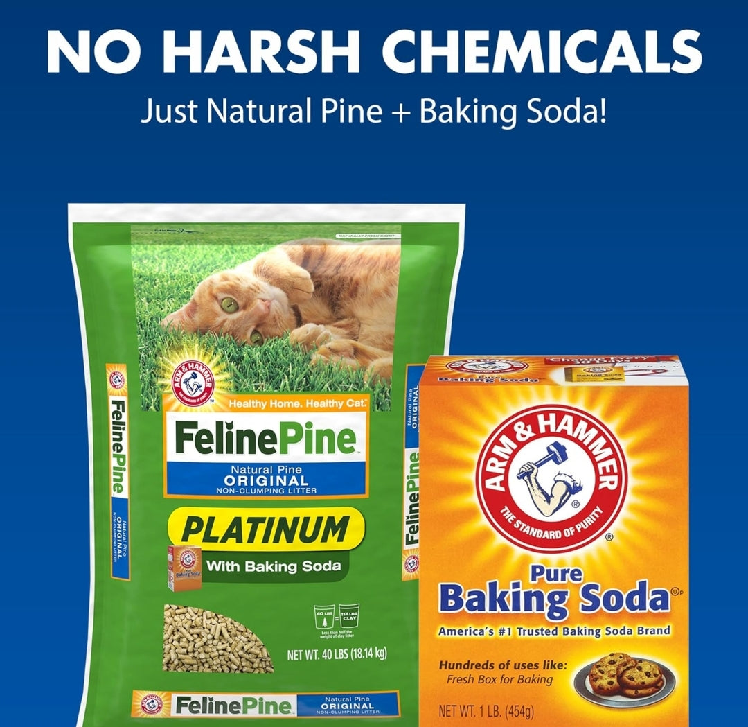 Feline Pine Platinum Non-Clumping Cat Litter (18lb)