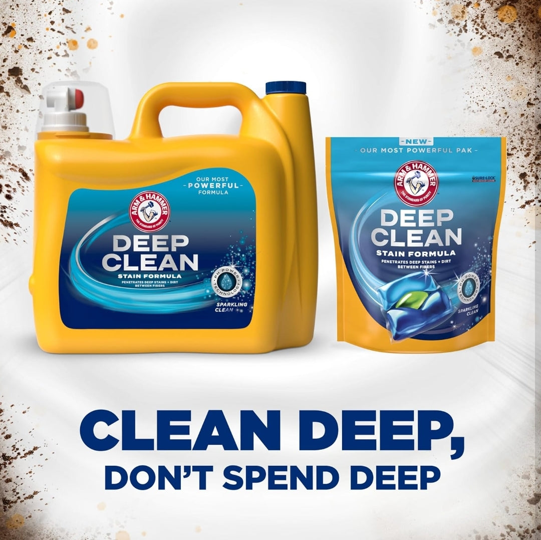 ARM & HAMMER™ Deep Clean Stain Formula Liquid Laundry Detergent Stain Remover - Sparkling Clean Scent (150 Oz)