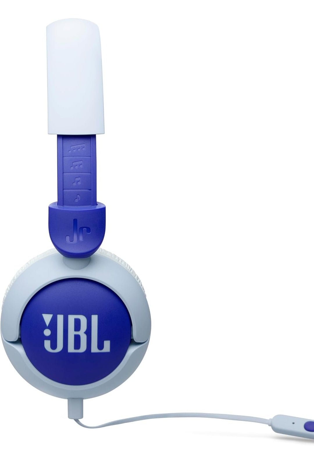 JBL Junior 320 - Wired on-Ear Kids Headphones Safe Sound  Built-in mic, Fit for Kids - (Blue)