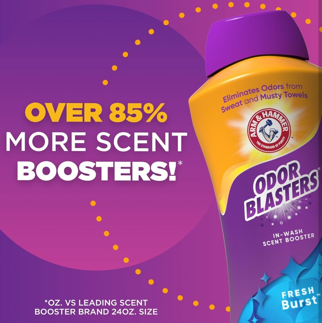 ARM & HAMMER Odor Blasters In-Wash Laundry Scent Booster - Fresh Burst Scent (45 Oz)