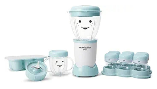 NutriBullet Baby Complete Food-Making System (32oz) - White/Blue/Clear