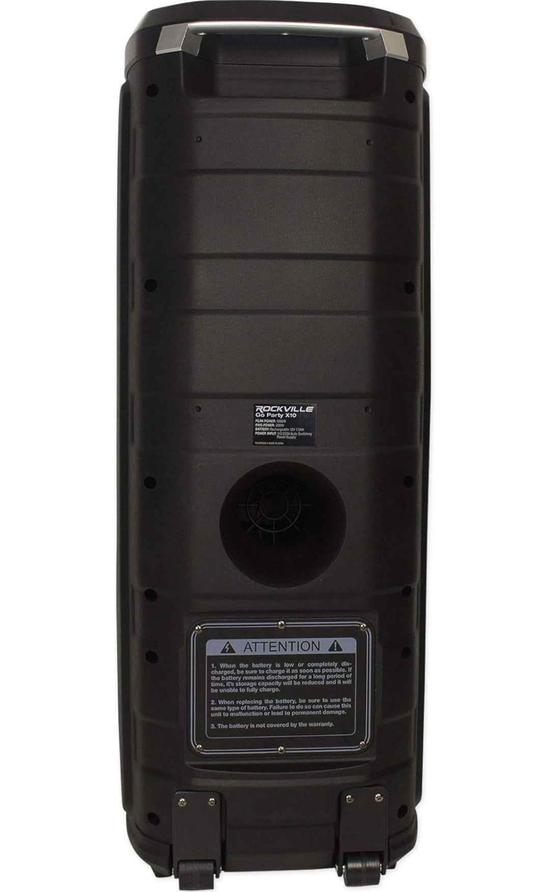 RockvilIe Go Party X10 Street Performer Performance Battery Speaker+Guitar Input