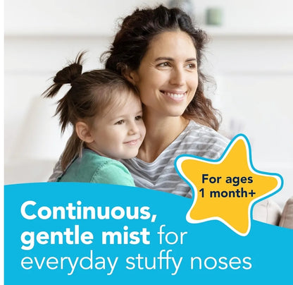 Vicks Sinex Kids Saline Easy Mist Hervulling, Middelvrye Soutoplossing, Maak Alledaagse Toe Nese Saggies Skoon en Kalmeer, Veilig vir Daaglikse Gebruik (1.7oz)