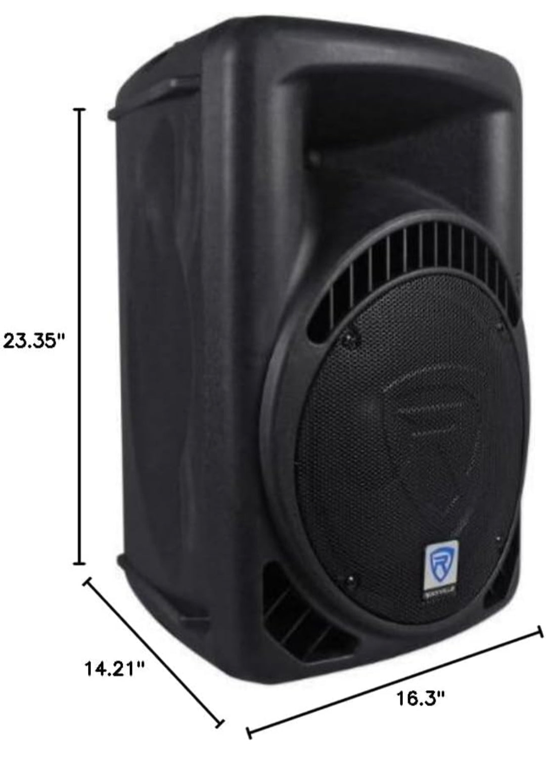 Rockville RPG12BT 12" Powered 800W DJ PA Speaker BlueTooth, USB, SD, EQ, Remote