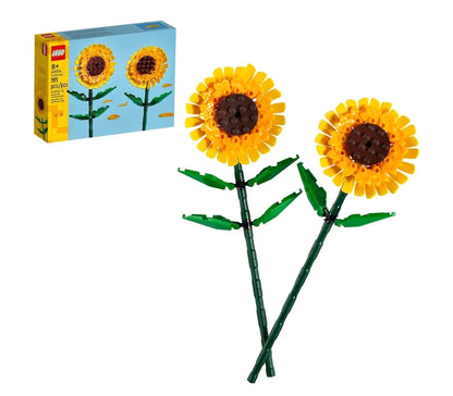 LEGO Sonneblomme Bou Speelding Kunsmatige Sonneblomme vir Dekor en Uitstalling