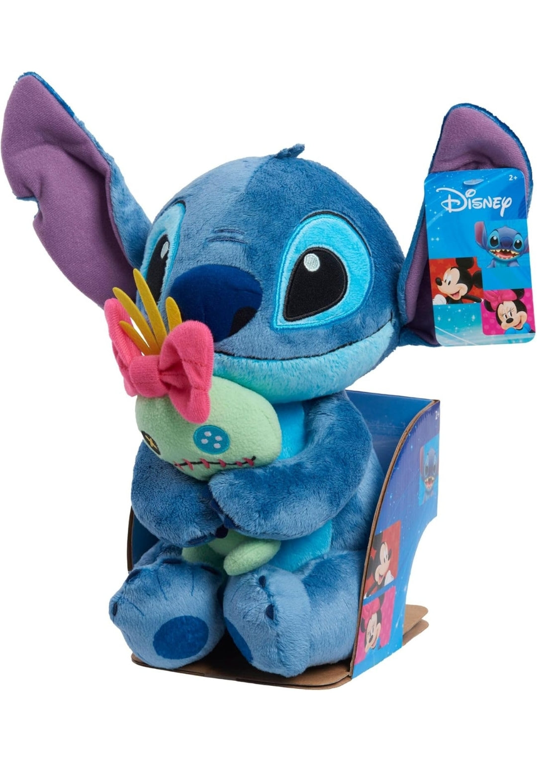 Disney Classics Lil Friends Stitch and Scrump Plush Stuffed Animal, Kids Toys for Ages 2 Up by Just Play
