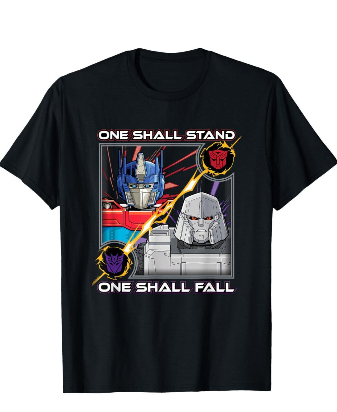 Transformers One One Shall Stand One Shall Fall Poster T-Shirt