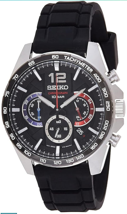 SEIKO Horlosie vir Mans - Noodsaaklikhede - Kwarts Chronograaf, Toerometer