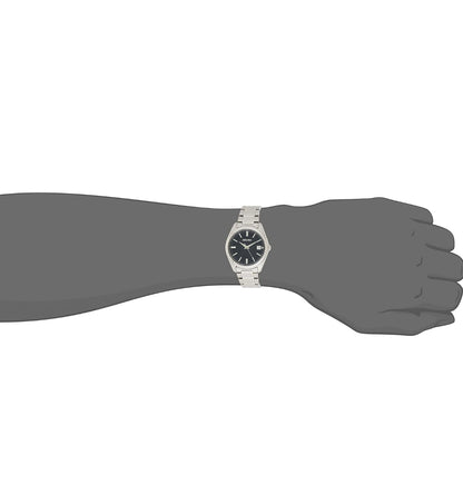 Seiko Mans Essentials Japannese Kwarts Met Vlekvrye Staal Band
