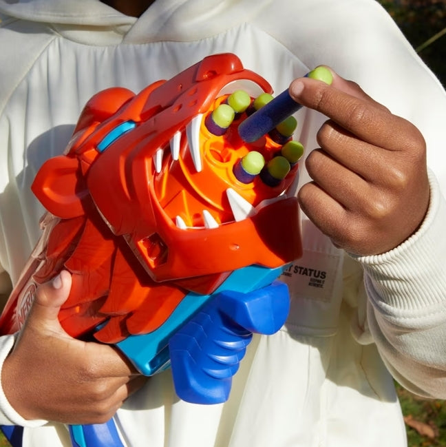 NERF Wild Lionfury Dart Blaster - 16 Elite Darts (Kids - Ages 6 & Up) - Outdoor Toys