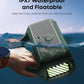Soundcore Boom 2 By Anker, Outdoor Speaker, 80W, Subwoofer, BassUp 2.0, 24H Playtime, IPX7 Waterproof, Floatable, RGB Lights, USB-C, Custom EQ, Bluetooth 5.3, Portable for Camping, Beach, and Backyard