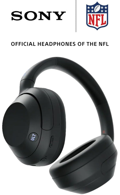 Sony ULT WEAR Oor-die-oor Geraasdempende Bluetooth-koptelefoon met ingeboude Alexa, Gemaklike Ontwerp, 30-uur Battery (Swart)
