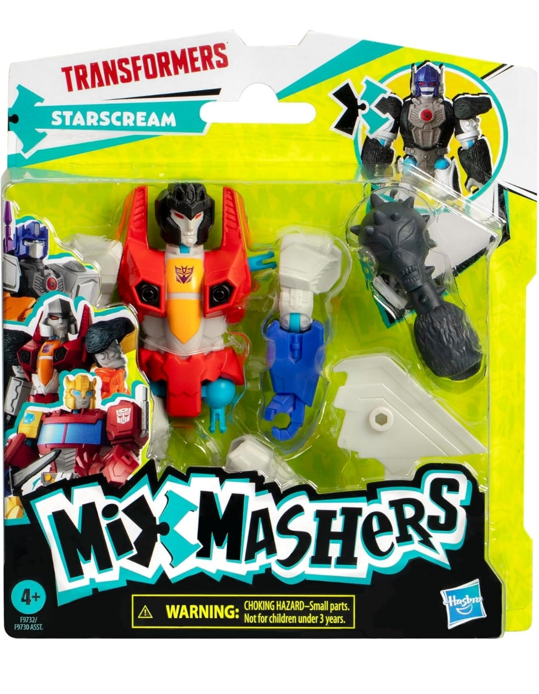 Transformers MixMashers Starscream Custom Mix-and-Match Action Figure & Accessories, 5-Inch-Scale (12 cm) Robot Toys for Kids Ages 4+