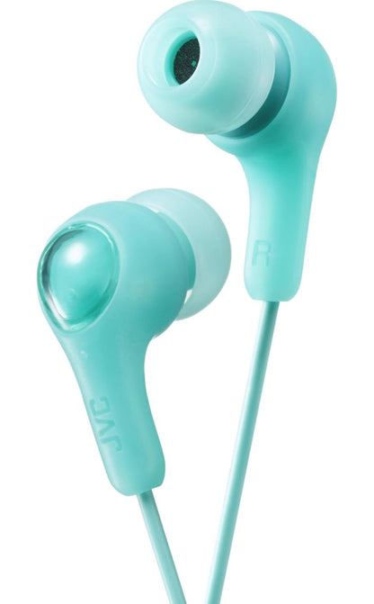 JVC Gumy in-oor-oordopjes, kragtige klank, gemaklike en veilige pasvorm, silikoonoorstukke S/M/L - HAFX7G Groen