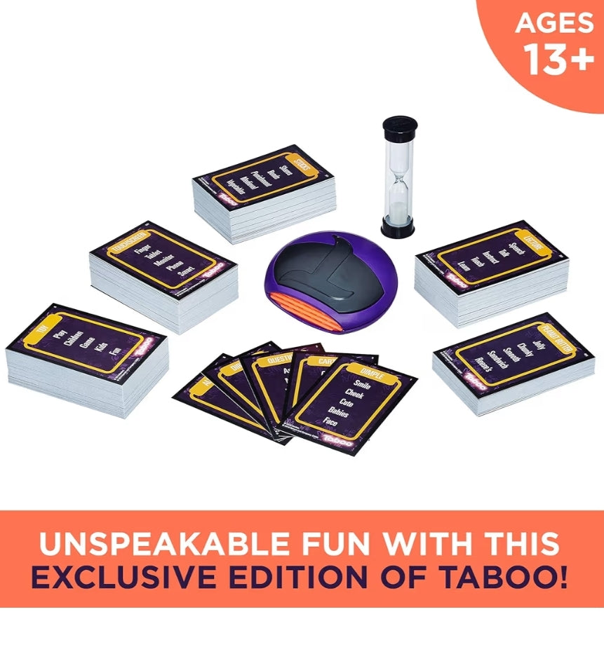 Hasbro Gaming Taboo Party Board Game with Buzzer for Kids Ages 13 and Up