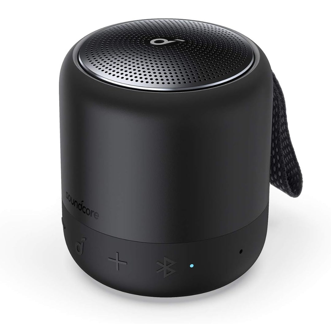 Soundcore Anker Mini 3 Bluetooth Speaker, Waterproof IPX7, BassUp and PartyCast Technology, USB-C, Customizable EQ for Home and Portable Use