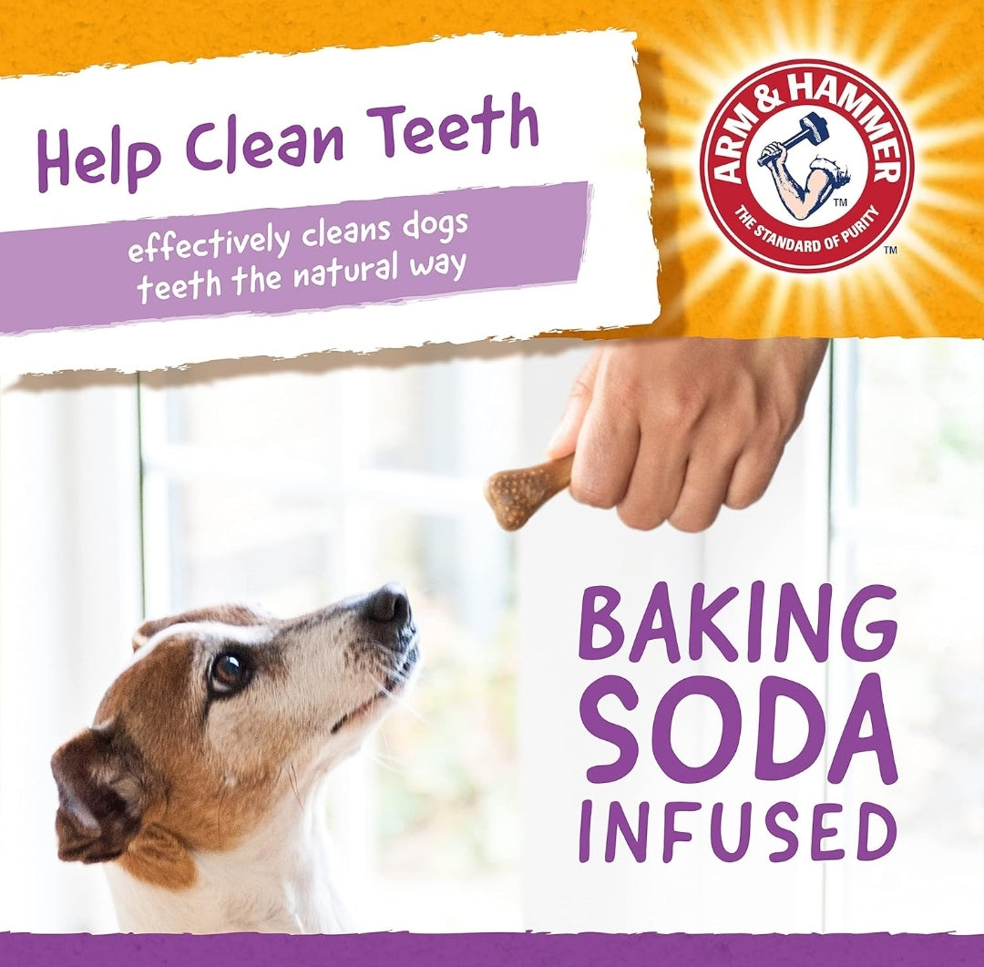 Arm & Hammer for Pets Nubbies Dental Treats for Dogs with Baking Soda and Calcium, Treat Chews Help Fight Bad Breath, Plaque & Tartar, Chicken, Value Bucket, 139 Pcs (Packaging may vary)