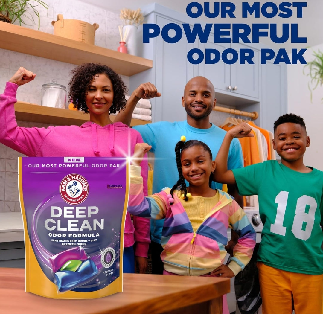 ARM & HAMMER Deep Clean Odor Formula Laundry Detergent Power Paks (21 ct.)