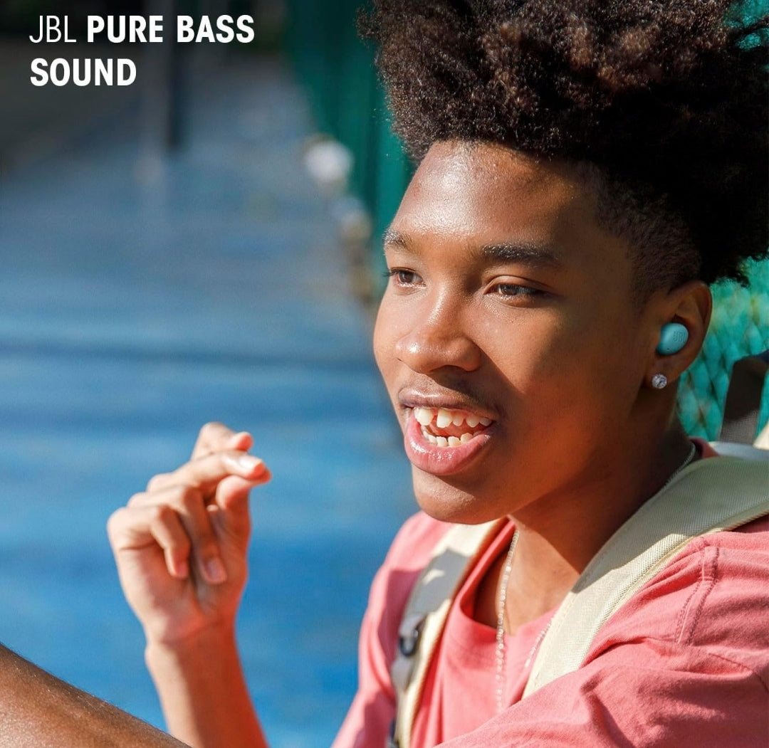 JBL Vibe Buds 2 - True Wireless Noise Cancelling Earbuds Pure Bass Sound - (Pink)