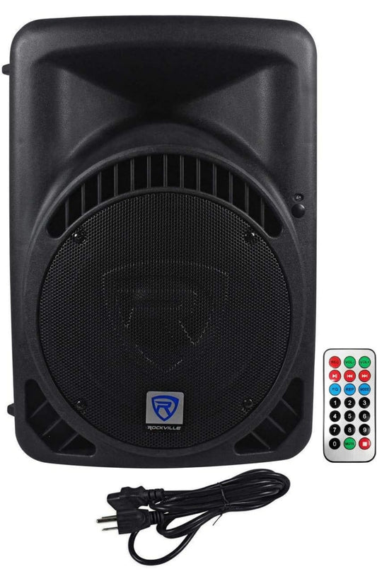 Rockville RPG12BT 12" Powered 800W DJ PA Speaker BlueTooth, USB, SD, EQ, Remote