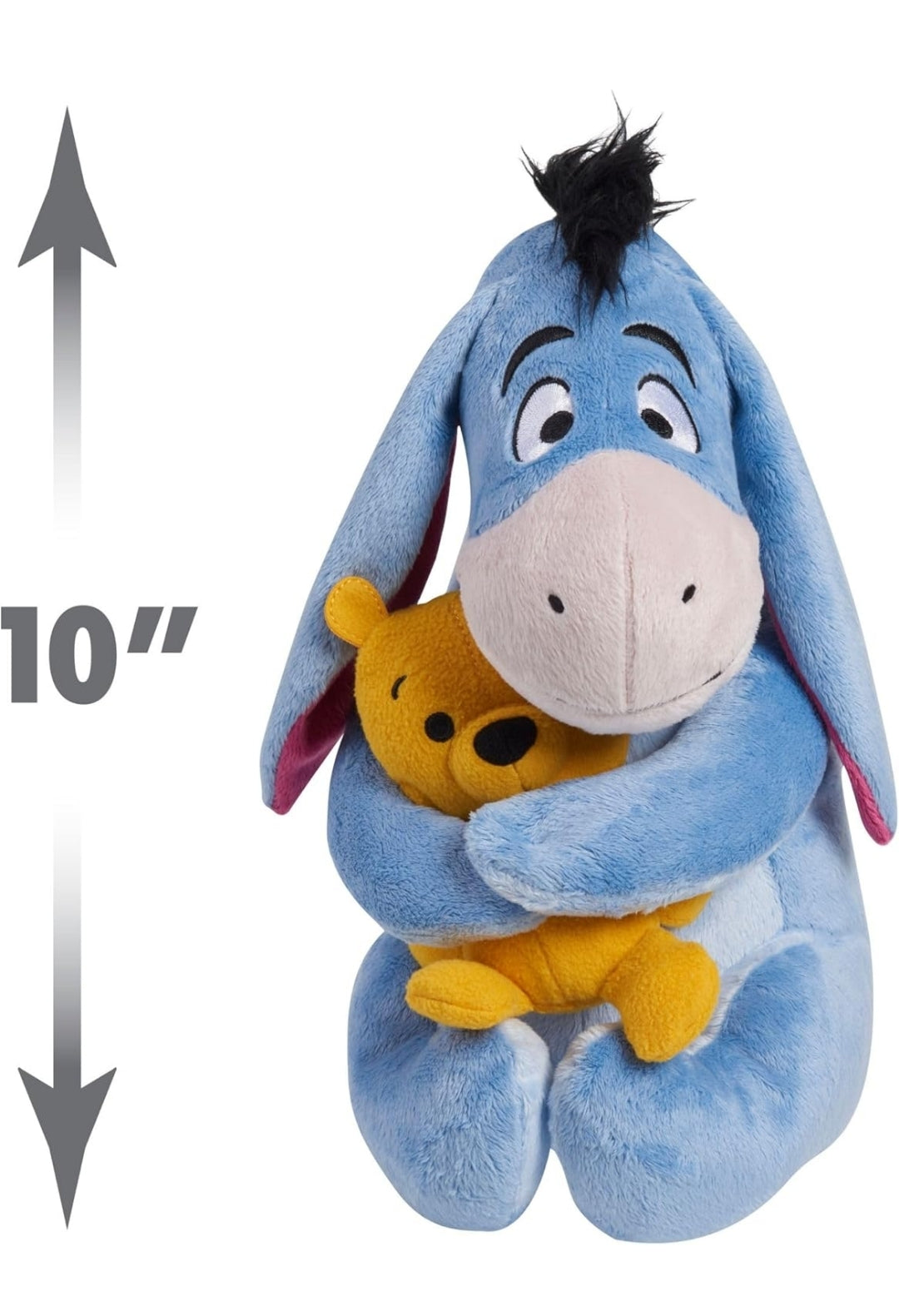 Disney Classics Lil Friends Eeyore and Winnie the Pooh Plushie Stuffed Animal - Kids Toys for Ages 2 Up by Just Play