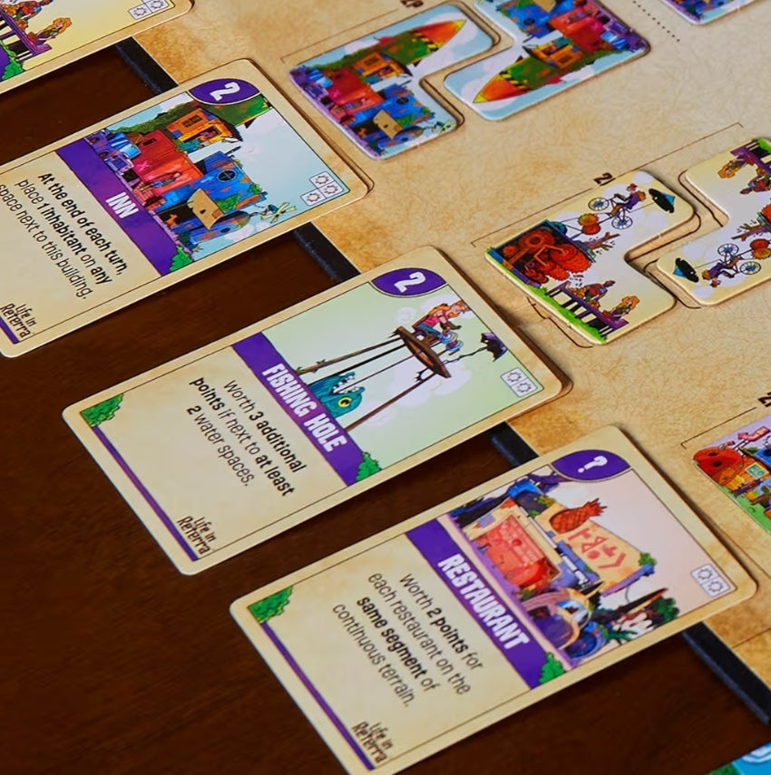 Life in Reterra Strategy Board Game - A Community (Re) Building Game - 2 to 4 Players - Games for Adults & Families