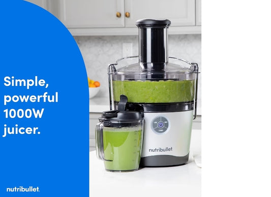 NutriBullet Juicer Pro Centrifugal Juicer Machine for Fruit, Vegetables - 27 Ounces/1.5 Liters, 1000 Watts