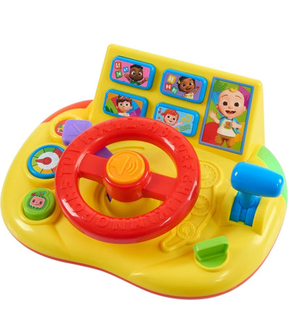 CoComelon Learning Steering Wheel with Lights and Sounds, Learning & Education, Batteries Included, Medium, Kids Toys for Ages 3 Up by Just Play