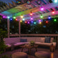 Govee Smart Outdoor String Lights 2, 48ft Outdoor Lights with Dimmable Warm White LED Bulbs, 47 Scene Modes for Patio, Backyard, Balcony, IP65 Waterproof, Works with Alexa, App Control