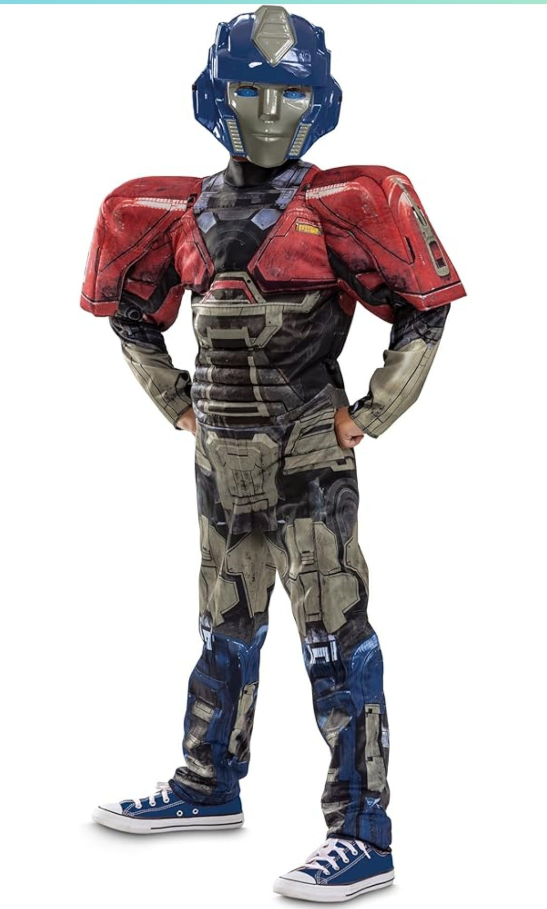 Disguise Boys Orion Transformers One Costume, Official Transformers Animated Movie Optimus Muscle Costume for Kids