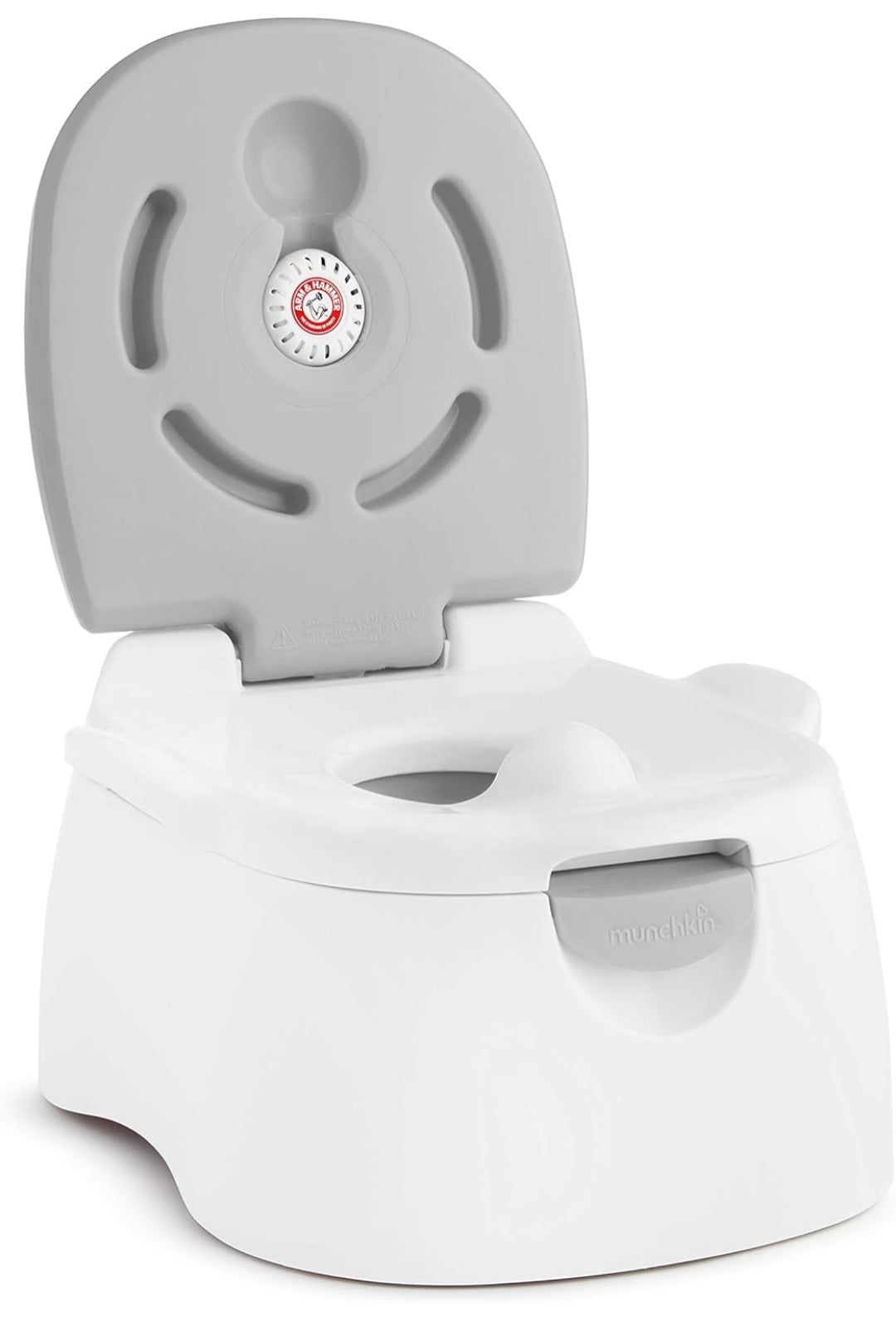 Munchkin Arm & Hammer Multi-Stage 3-in-1 Potty Seat, (Potty Chair, Trainer Ring and Step Stool) - Grey