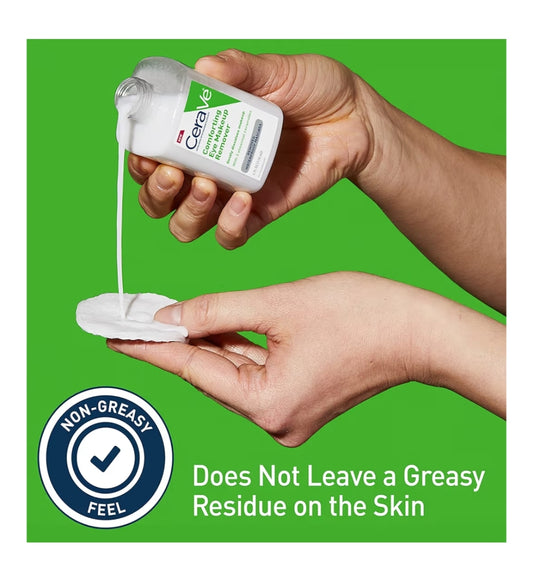 CeraVe Ooggrimeringverwyderaar met Hialuronzuur en Skeramiede, Waterdig, Nie-komedogenies, Geurvry - (120 ml)