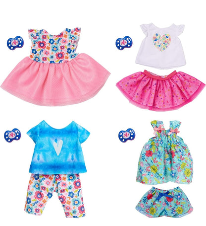 Baby Alive Single Outfit Set, Floral Dress for Baby Dolls, Teal with Flowers, Doll Not Included, Kids Toys for Ages 3 Up by Just Play
