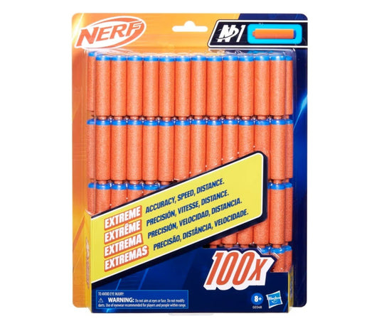 Nerf N Series N1 Darts, Includes 100 Darts, Compatible Only w/ Nerf N Series Blasters (1PK)
