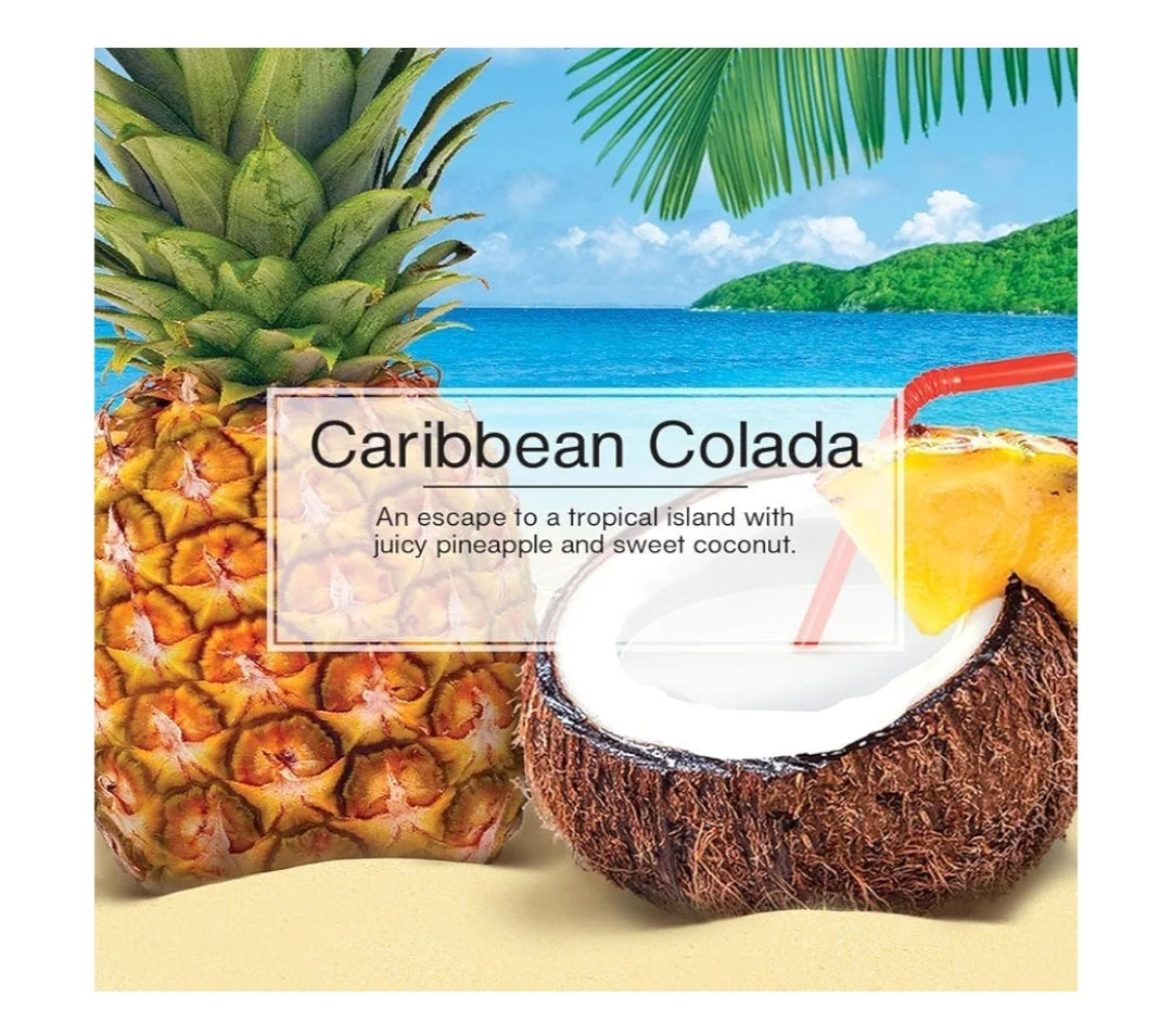 LITTLE TREES Kar Lugverfrissersproei Langdurige Geur Varsheid vir Onderweg -Caribbean Colada (6)