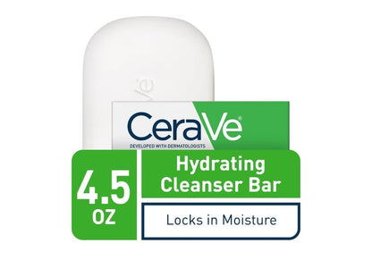 CeraVe Hydrating Cleanser Bar - Seepvrye Liggaam- en Gesigsreiniger met 5% Bevogtigende Room - 4.5 Oz