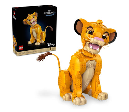 LEGO Disney Jong Simba Die Leeukoning Boustelle vir Volwassenes - Boubare Disney-beeldjie vir Uitstalling