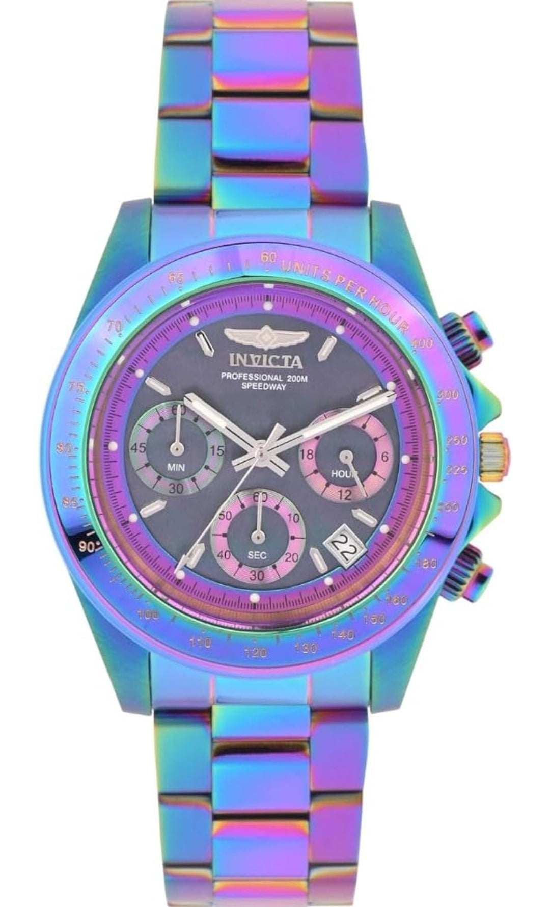 Invicta Men's 23941 Speedway Quartz Chronograph Black Dial Watch