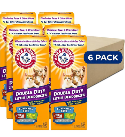 ARM & HAMMER Cat Litter Deodorizer Double Duty - 30 oz (6 Pack)