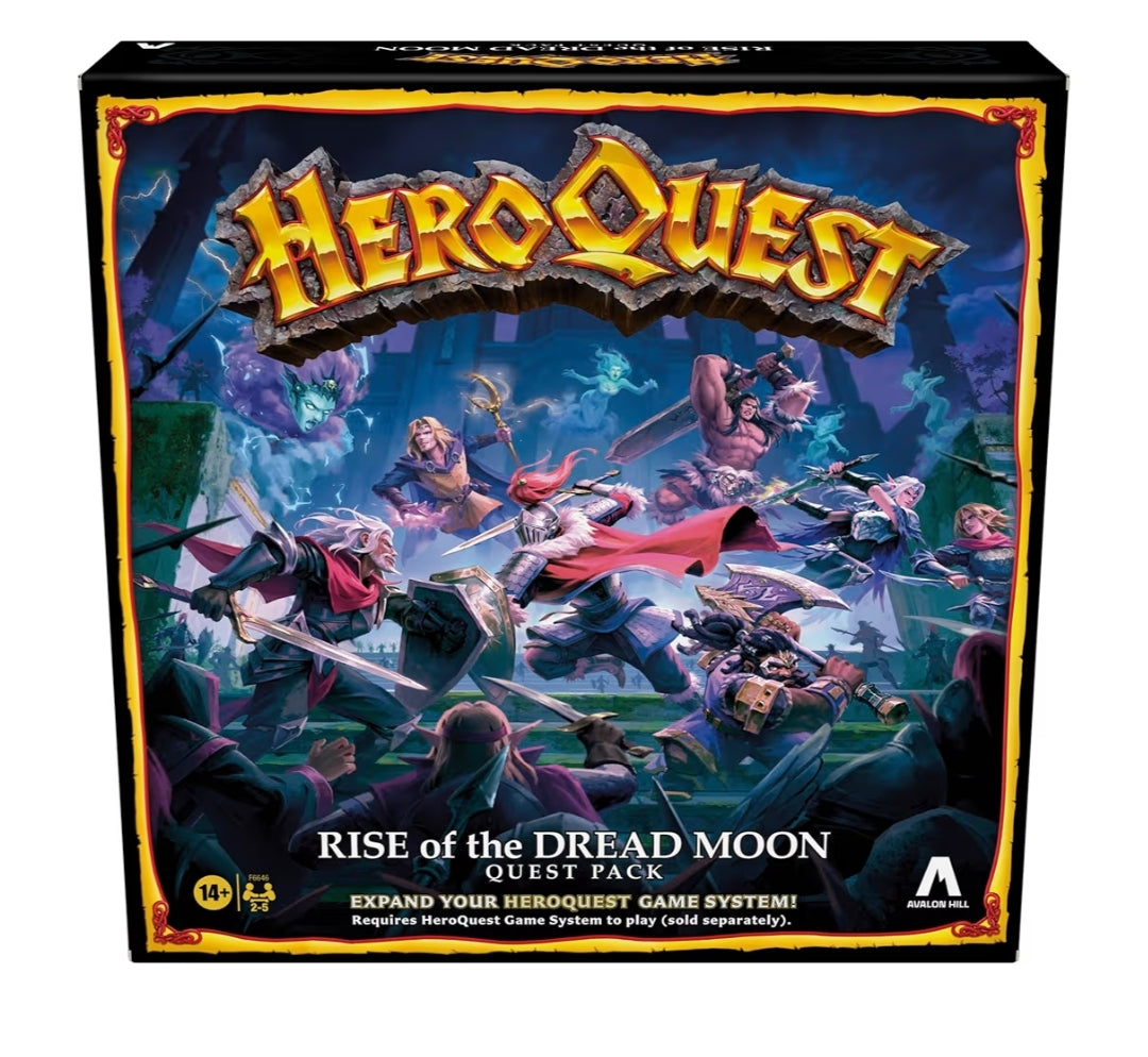 HeroQuest Rise of The Dread Moon Quest Pack - Requires HeroQuest Game System to Play - for 2-5 Players, Ages 14+